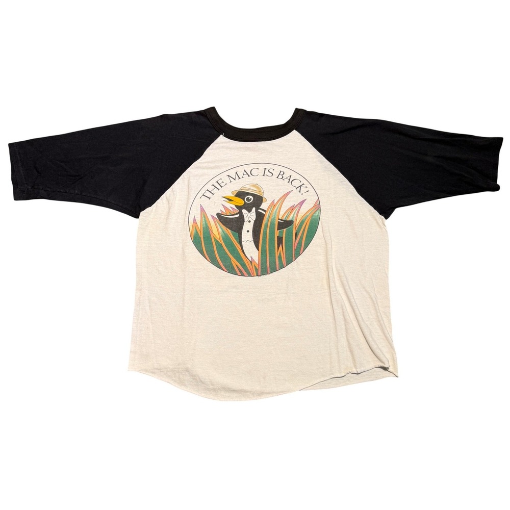 Vintage 1987 Fleetwood Mac The Mac Is Back Tour Shirt Signal Raglan L/XL USA